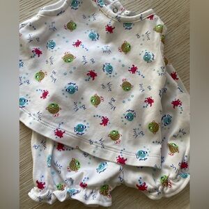 Kissy Kissy 2 Piece Top & Diaper Cover